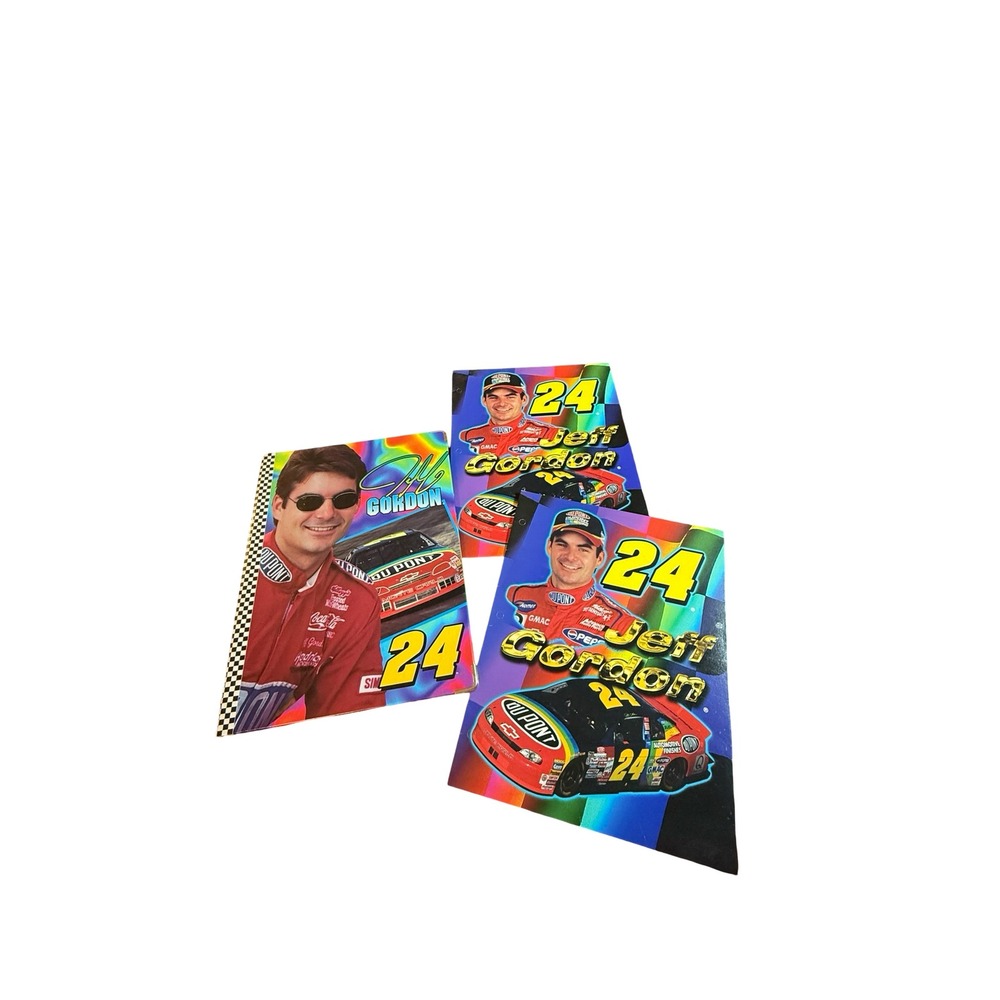 Vintage 1999 Jeff Gordon NASCAR 24 Hendrick Motorsports‎ Folders & Notebook Set